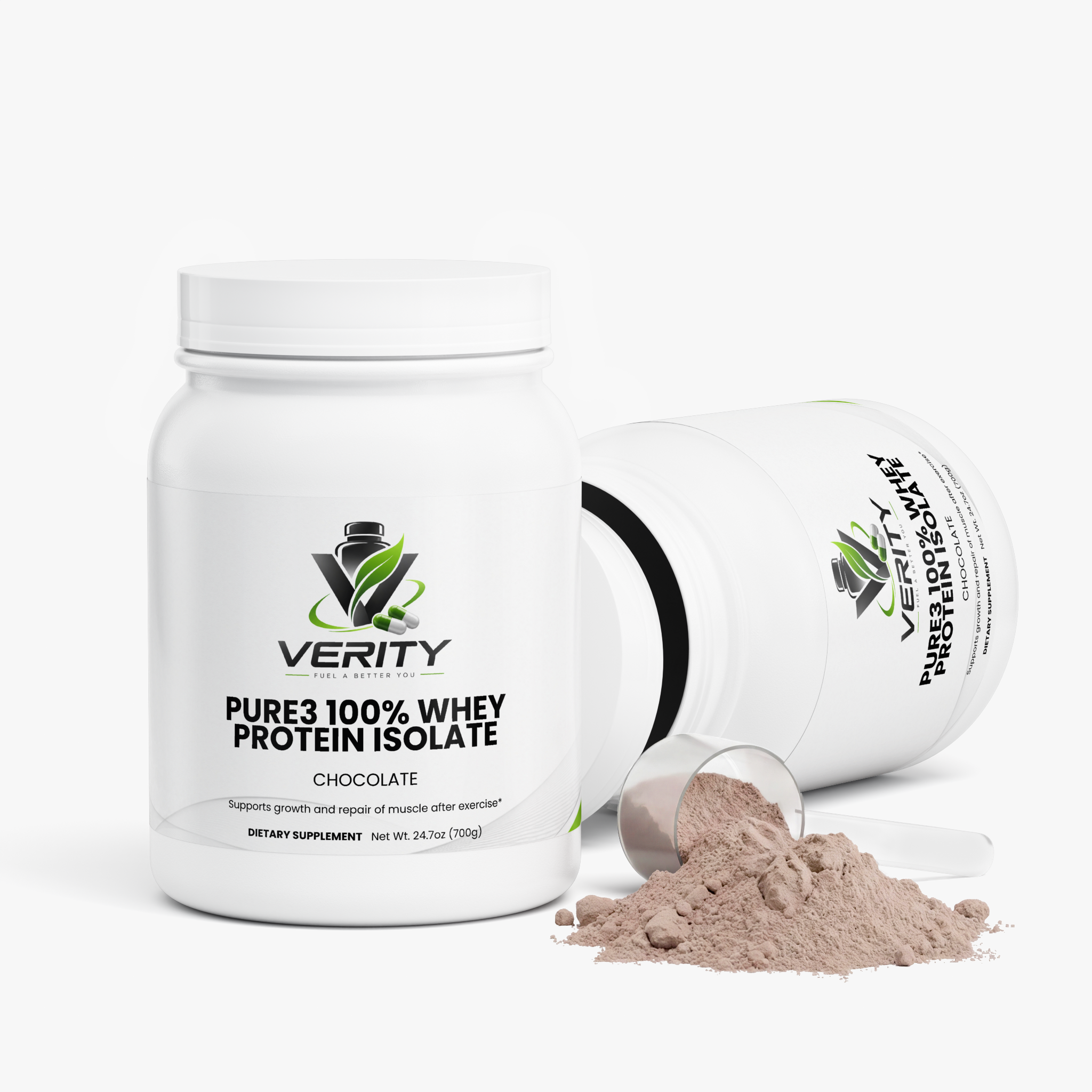 Pure3 100% Whey Protein Isolate (Chocolate)