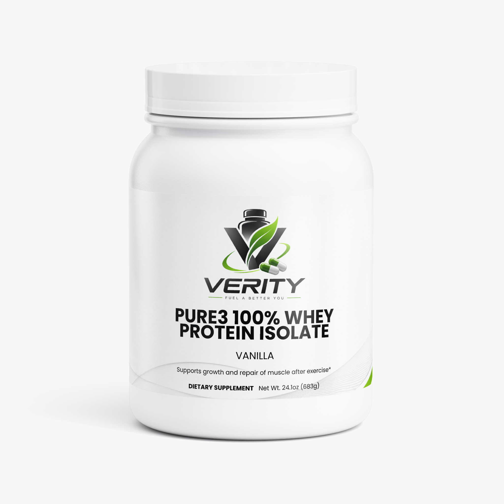 Pure3 100% Whey Protein Isolate (Vanilla)